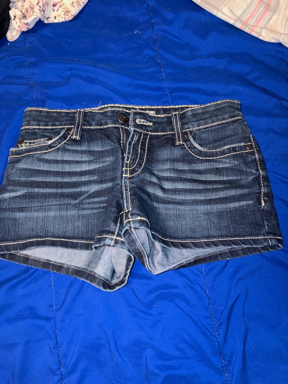 BKE Dark Blue Denim Jean Shorts
